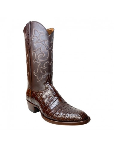 Safari Brown Baby Nile Crocodile Belly Cowboy Boots est présent 