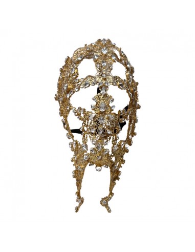 Kashani Greek 24K Gold Metal Crystal Mask (1 of 1) JUSQU'A -70%! 