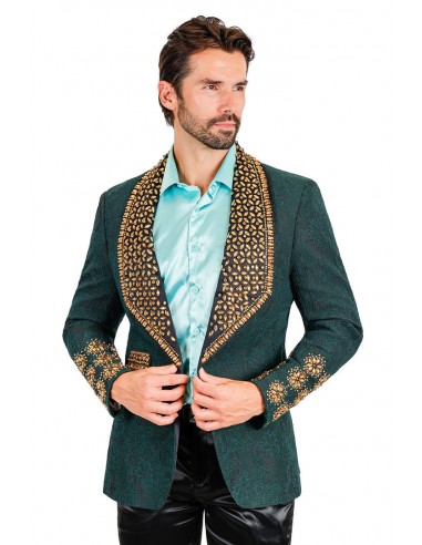 Barabas Elite Green Gold POSITIVE ARTISTIC Crystal Blazer de l' environnement