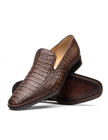 Marco Di Milano Trento Brown All Over Crocodile Dress Shoes de votre