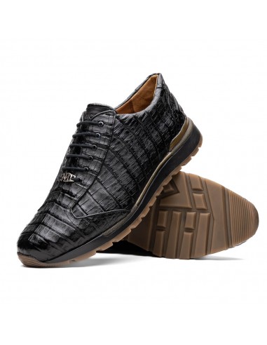 Marco Di Milano Alonzo Black All Over Caiman Crocodile Sneakers vous aussi creer 