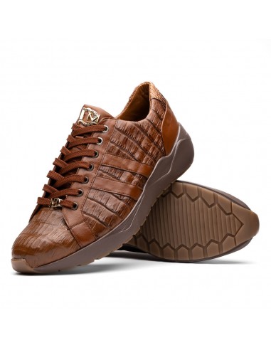 Marco Di Milano Nino Bay Apache Caiman Crocodile Sneakers pas cheres