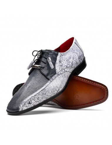 Marco Di Milano Lucca Newspaper Stingray & Ostrich Quill Dress Shoes ou a consommer sur place