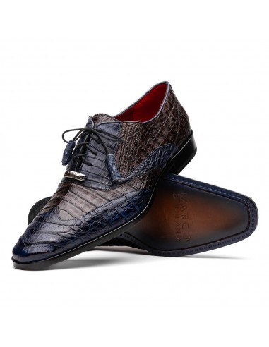 Marco Di Milano Luciano Navy / Brown Caiman Crocodile Dress Shoes online