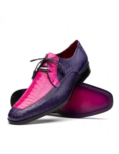 Marco Di Milano Andretti Pink / Purple Ostrich Leg Dress Shoes sur le site 