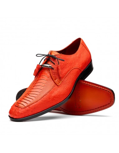 Marco Di Milano Andretti Orange Ostrich Leg Dress Shoes Découvrez la collection