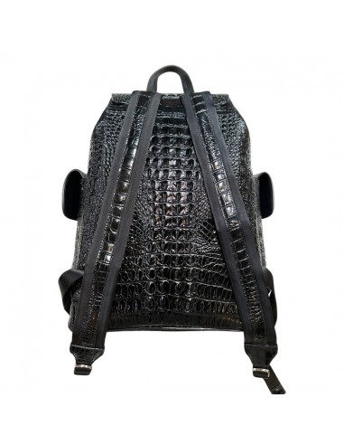 Kashani Black Hornback Alligator Rucksack la chaussure