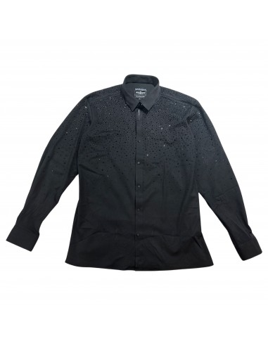 Barabas All Over Crystal Black Button Up Shirt sélection de produits