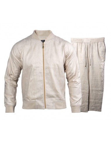 Prestige Oatmeal Linen Jogger Set en ligne des produits 