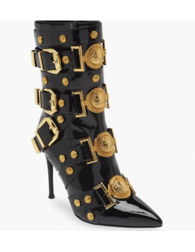 Jeffrey Campbell Black Gold Loyalty Heels l'achat 