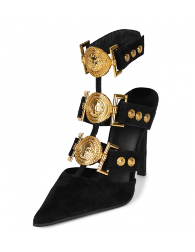 Jeffrey Campbell Lionness Black Gold Heels les ctes