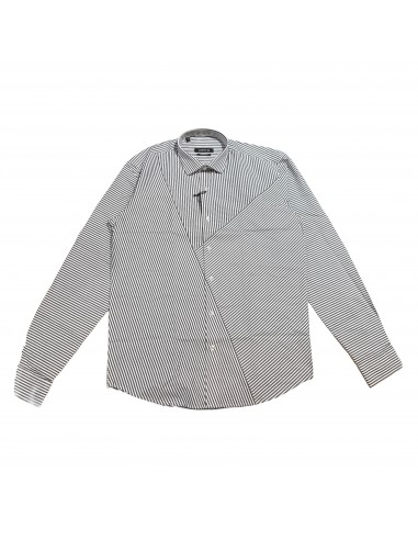 Johnny Q JQ 1008-D White/Black Button Up Shirt store