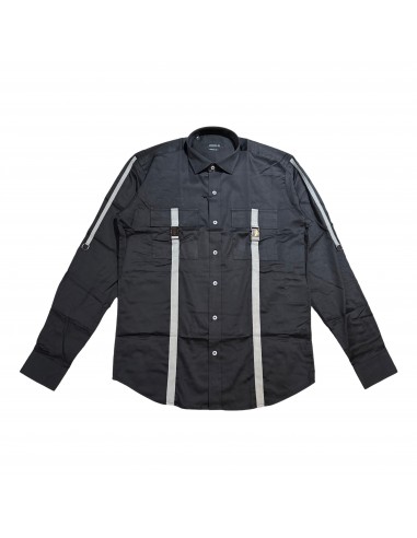 Johnny Q JQ 1002-D Black Button Up Shirt Fin de série