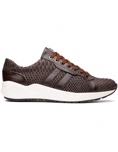 Marco Di Milano Verona Brown Python & Calfskin Sneakers solde