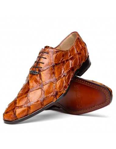 Marco Di Milano Criss Cognac Pirarucu Oxford Dress Shoes Véritable concentré