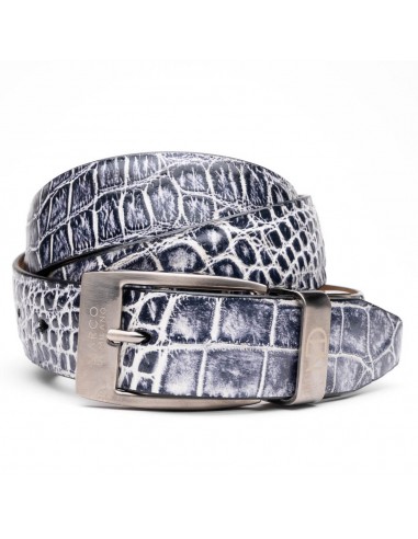 Marco Di Milano Alligator Belt Antique Newspaper Le MVP de beaucoup