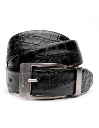 Marco Di Milano Alligator Belt Black sur le site 