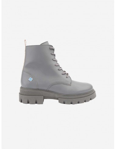 My Combat Corn Leather Vegan Boots | Grey outlet