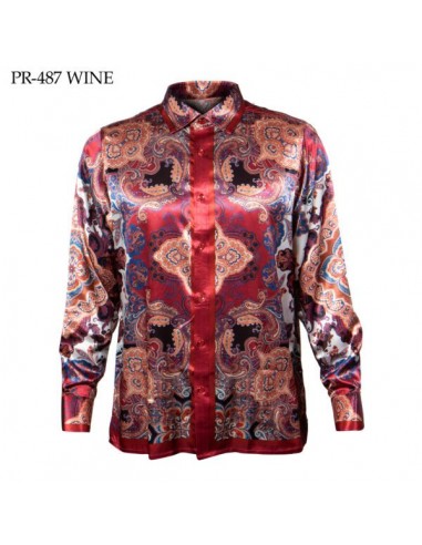 Prestige Wine Paisley Button Up Shirt l'évolution des habitudes 