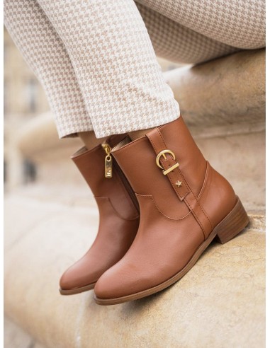 Dijeaux Vegan Leather Ankle Boots | Chestnut meilleur choix