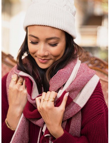 Meridian Recycled Cotton Vegan Scarf | Burgundy 50% de réduction en Octobre 2024