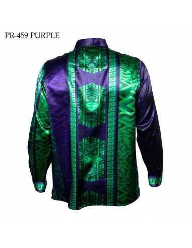 Prestige Greek Key Prisms Button Up Shirt la livraison gratuite