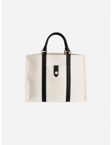 Dune Organic Canvas Tote Bag | Black & White votre