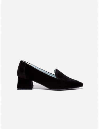 Iris Vegan Velvet Moccasin Loafers | Black de votre