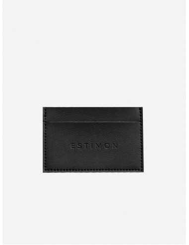 Corn Leather Vegan Cardholder | Black la colonne vertébrale