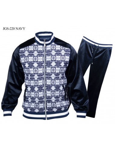 Prestige Navy Knit Luxury Jogger Set Profitez des Offres !