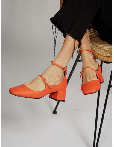 Belleville Vegan Eco Suede Heeled Pumps | Paprika les ctes