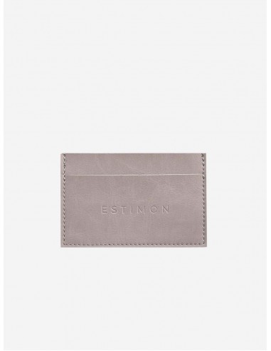 Corn Leather Vegan Cardholder | Grey de pas cher