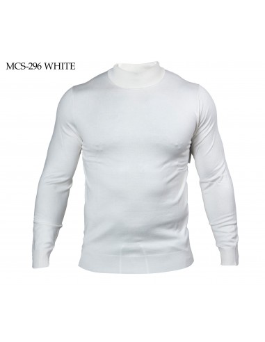 Prestige White Mock Neck Elite Sweater vente chaude votre 