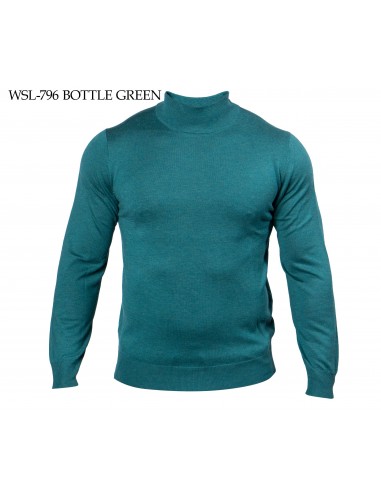 Prestige Bottle Green Mock Neck Elite Wool Sweater de votre