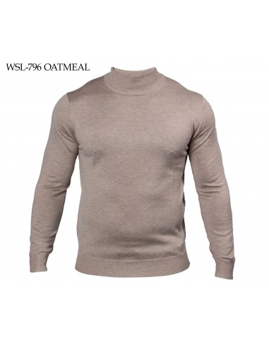 Prestige Oatmeal Mock Neck Elite Wool Sweater de votre