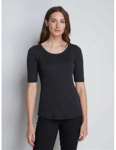 Scoop Neck Cotton Modal Blend Half Sleeve T-Shirt | Multiple Colours de votre