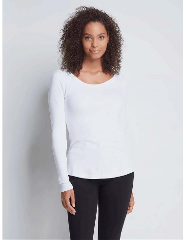 Scoop Neck Long Sleeve Cotton TENCEL™ Modal Blend T-shirt | Multiple Colours des créatures d'habitude