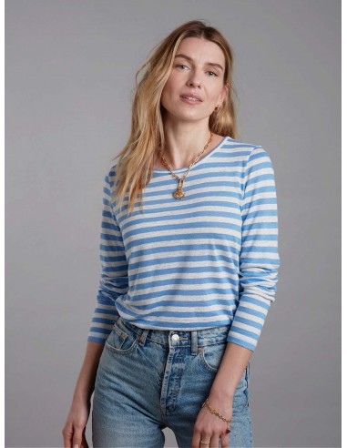 Long Sleeve Striped Linen T-shirt | Multiple Colours À commander