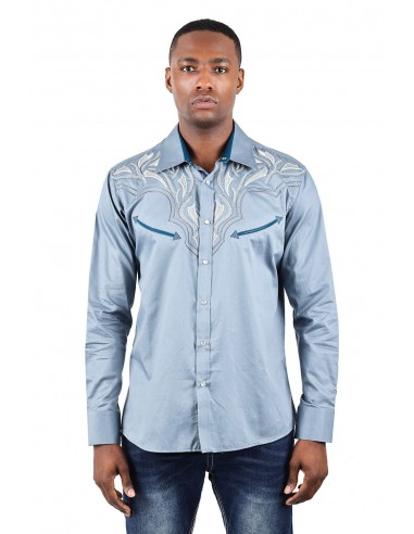 Barabas OCCIDENTAL ARROWS Light Blue Western Shirt outlet