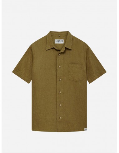 Dingwalls Men's Linen Shirt | Khaki destockage