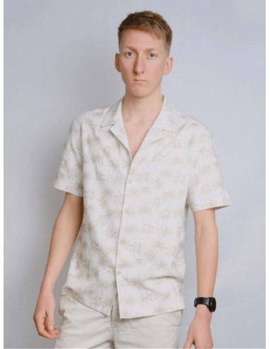 The Thomas Hemp Blend Shirt | Palm Tree brillant des détails fins