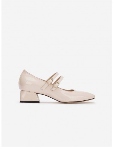 Lizbeth Vegan Leather Mary Jane Shoes | Beige prix