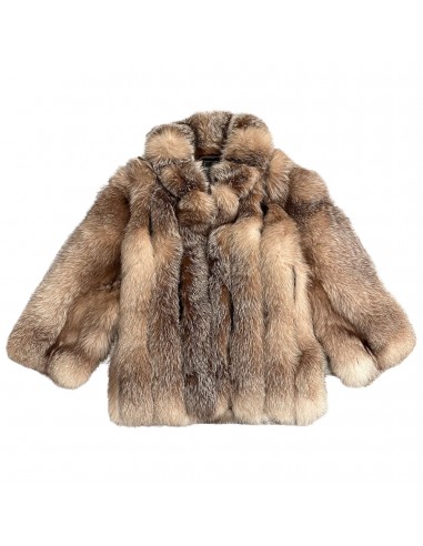 Kashani Men's Full Natural Arctic Red Fox 3/4 Fur Coat Le MVP de beaucoup