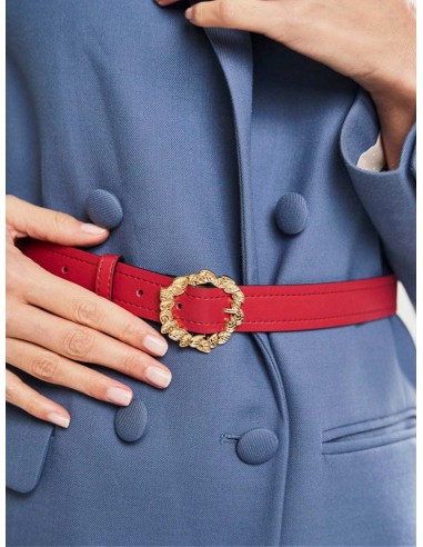 Tango Vegan Leather Gold Buckle Belt | Orchid Economisez 