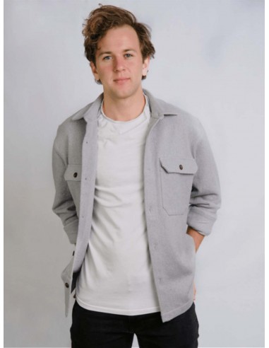 The James 100% Recycled Overshirt | Grey plus qu'un jeu 