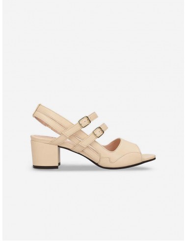 Nerad Women's Vegan Apple Leather Heeled Sandals | Beige Comment ça marche