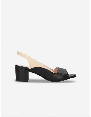 Mara Women's Vegan Apple Leather Slingback Heels | Black meilleur choix