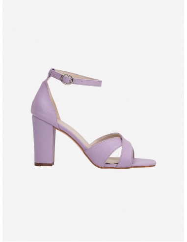 Amelia Vegan Leather Heeled Sandals | Lavender ouvre sa boutique