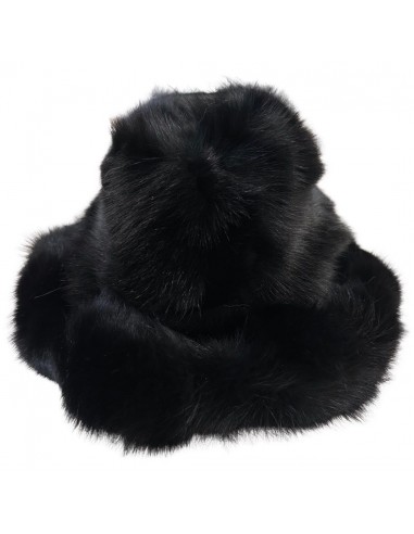 Kashani Men's Black Fox Fur Top Hat sur le site 