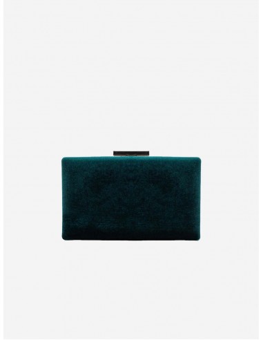 Clara Vegan Velvet Clutch | Green 50-70% off 